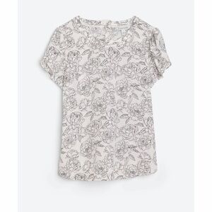 41 Hawthorne short sleeve blouse, size Medium petite